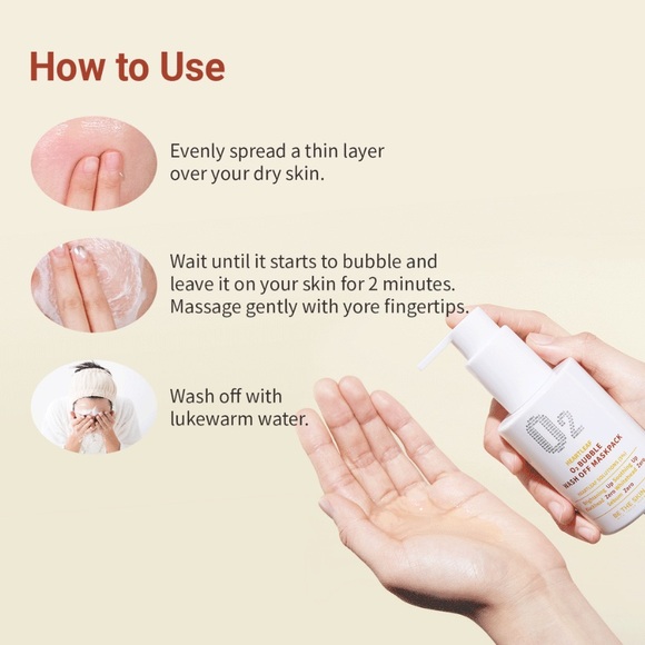 Be The Skin HEARTLEAF O2 BUBBLE WASH OFF MASK PACK - Picture 2 of 3